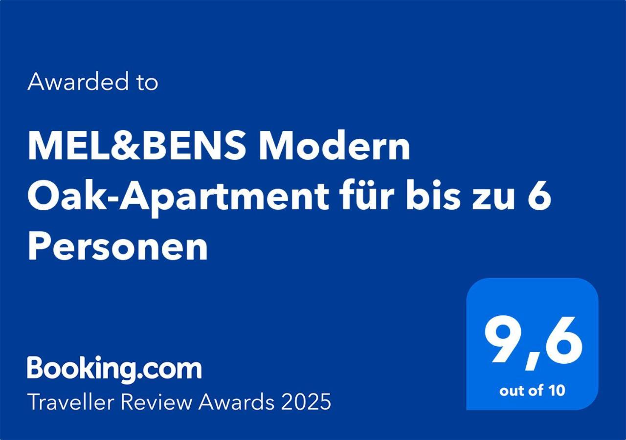 Mel&Bens Modern Oak-Apartments Fuer Bis Zu 12 Personen BRE Buitenkant foto